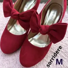 sorridere パンプス 赤 ♡ M size ♡ エレガント リボン