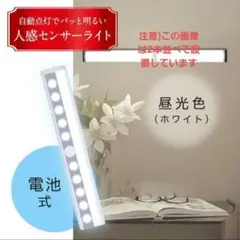 人感センサーライト 電池式　1本