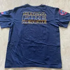 SMBA Fire Rescue ネイビーロゴTシャツXLサイズ
