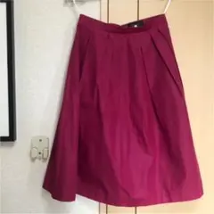 処分値下げ【美品】　ジャスグリッティー　タック　フレスカート　ピンク　マゼンダ