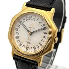 ISHIHARA 18KGP GMT クォーツ 腕時計 ゴールド 金 箱付き