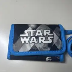 中古品　三つ折り財布 Star Warsストラップ付き財布