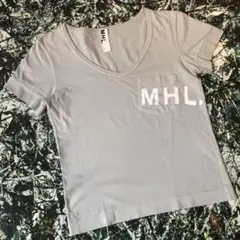 【美品】マーガレットハウエル-MHL.-ロゴカットソー サイズS