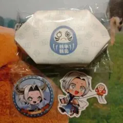 高田村交易所　くじ　キャラメルポーチ　ステッカー　缶バッジ　３点セット