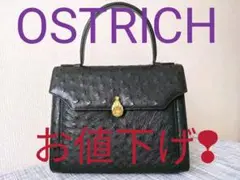 【超お値下げしました❢】✨オーストリッチ本革フォーマルバッグ