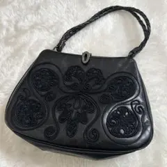刺繍柄風ハンドバッグ