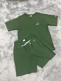 XLARGE×Champio コラボ 半袖Tシャツ＆ハーフパンツ セットアップ