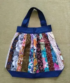 ハンドメイド　パッチワークトートバッグ ハンドバッグ