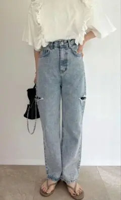 美品✨️ AMIE サイドカットデニム Sサイズ