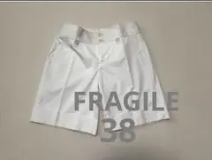 FRAGILE フラジール　ショートパンツ　9号　白