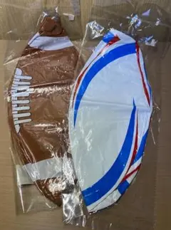 【未使用品】ビーチボール ラグビー柄 35cm ２個セット