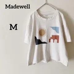 Madewell 【M】グラフィックプリント 半袖Tシャツ オフホワイト