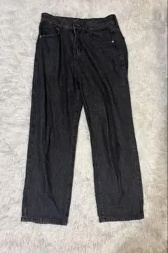 ブラックデニムパンツ Lサイズ
