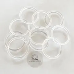 〔10個〕クリア アクリルリング