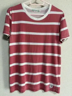 BEAMS HEART ビームスハート赤白ボーダーレディースTシャツ ワンサイズ