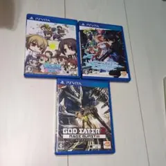 PS VITA 3本セット　レトロゲーム　マニア　SAO ゴッドイーター　動作品