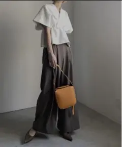美品◆ショートトップス　PONCHO SILHOUETTE JERSEY TOP PONCHO SILHOUETTE JERSEY TOP - メルカリ