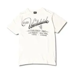 Stüssy Worldwide Tシャツ ホワイト S