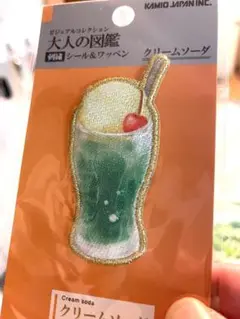 カミオジャパン　クリームソーダ　シール　ワッペン
