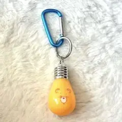 ケアベア　電球型キーホルダー オレンジ色