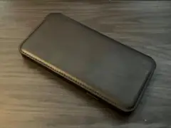 iPhone11ProMax レザーフォリオケース  ブラック