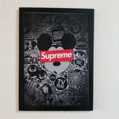 SUPREME Mickey アートポスター(パロディー)