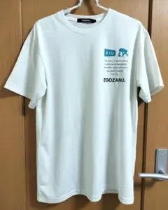 KiU x EGOZARU コラボ 半袖Tシャツ ホワイト XLサイズ レア