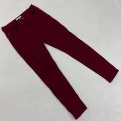 FOREVER 21 スキニーパンツ ボルドー 無地 ハイライズ 160/65A