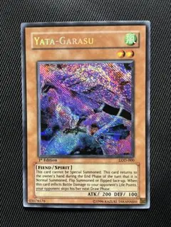 遊戯王 - 八咫烏 旧アジア版 1st シークレット シク PSA9□遊戯王□八汰烏 旧アジア版 1ST□シークレット□LOD-000