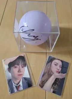 THE BOYZ FAN-CON サインボール、入場トレカ　キュー