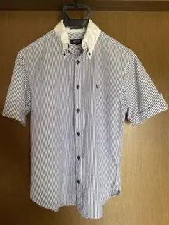 バーバリーブラックレーベル ボタンダウンシャツ 半袖 size２