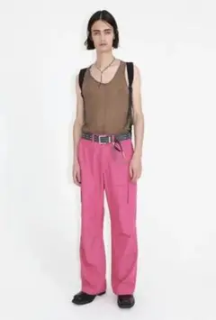 ourlegacy ピンクトレッキングカーゴパンツ