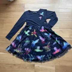 Desigual 鳥柄チュールスカートワンピース