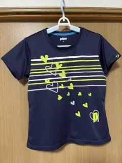 prince ネイビー　Lサイズ　バドミントンシャツ