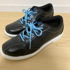 ROUND ONE ボウリングシューズ 黒 　25センチ　右投げ