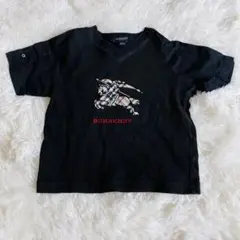 Burberry ホースマーク　ノバチェック　半袖　Tシャツ　ブラック　100