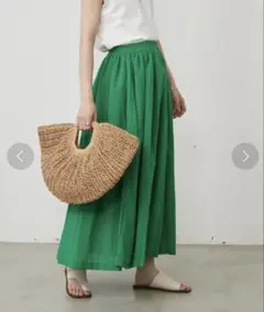 新品タグ付き　shally island グリーン　スカート