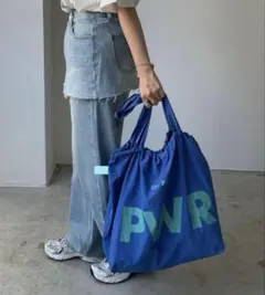 【新品】PWR ビッグロゴナイロントートバッグ