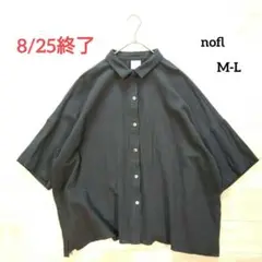 nofl ノフル ナチュラルオーガニック 七分袖ブラウス M-L