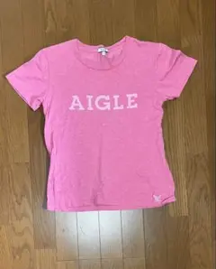 AIGLE ピンク Tシャツ M
