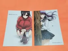 柳生九兵衛　志村妙　銀魂　イラストカード　2枚セット
