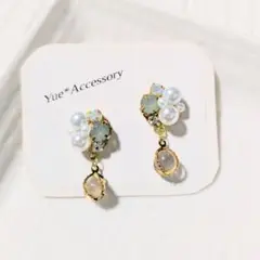131　ハンドメイド☆ビジューピアス／イヤリング