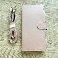 Pixel 6a ケース カバー 手帳型 ストラップ付き ローズゴールド