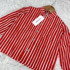 新品未使用　marimekko マリメッコ　キッズ　シャツ　ストライプ