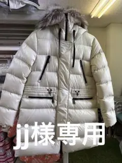 MONCLER クリーム色 ロングダウンジャケット