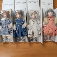 人形　4体　ドール　現代人形　かわいい　セット シッティング