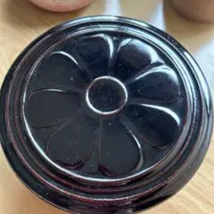 セラミック　蓋付きお櫃　陶器 蓋つき花模様