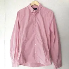 Rapha ラファ 長袖ボタンダウンシャツ ギンガムチェック 後ろポケット付き