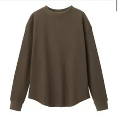 ジーユー　GU ワッフル　ロングtシャツ