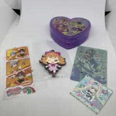 わんだふるぷりきゅあ！ラバーキーホルダー、クリアカード、コンパクト３点セット